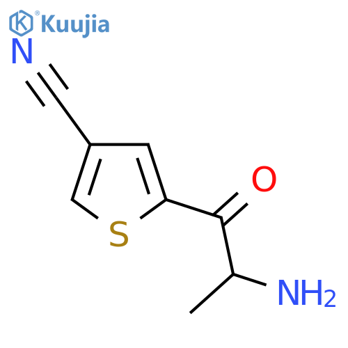 5-(2-aminopropanoyl)thiophene-3-carbonitrile structure