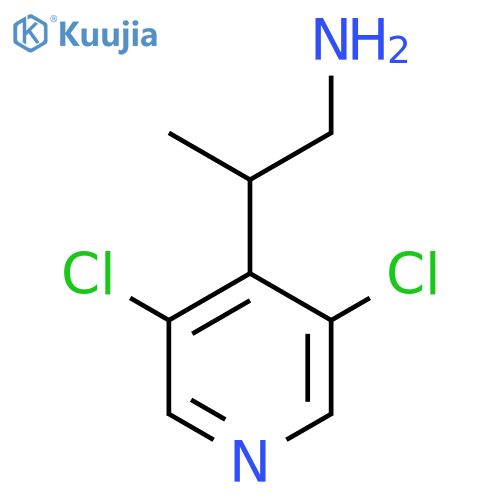 2-(3,5-dichloropyridin-4-yl)propan-1-amine structure