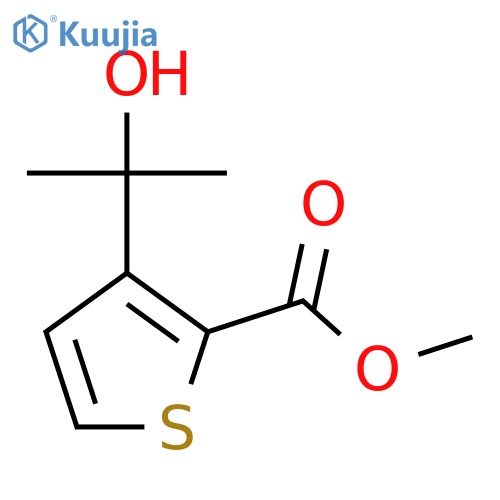 methyl 3-(2-hydroxypropan-2-yl)thiophene-2-carboxylate structure