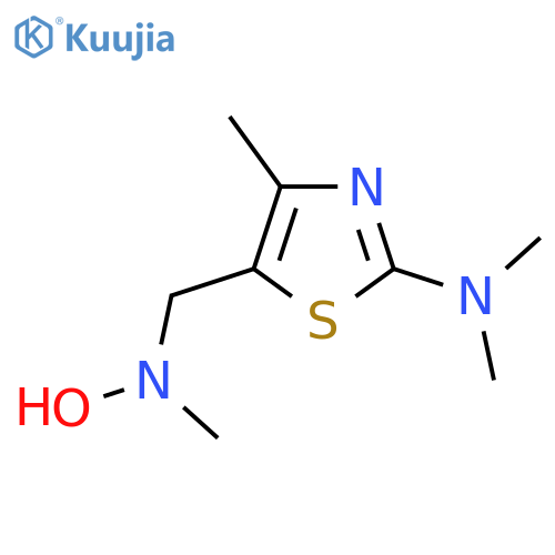 5-{hydroxy(methyl)aminomethyl}-N,N,4-trimethyl-1,3-thiazol-2-amine structure