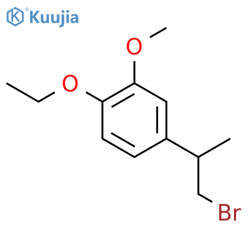4-(1-bromopropan-2-yl)-1-ethoxy-2-methoxybenzene structure