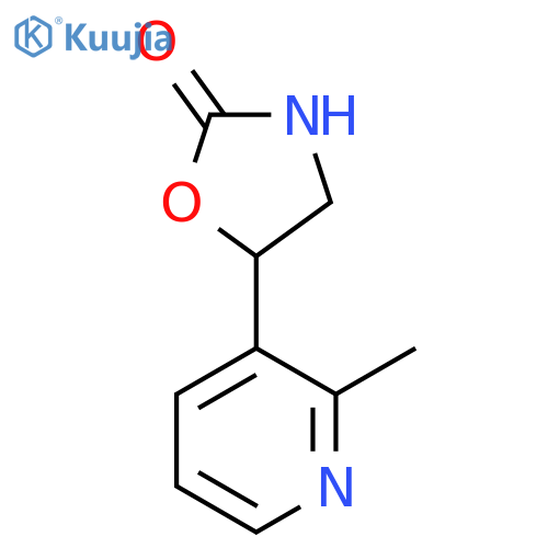 5-(2-methylpyridin-3-yl)-1,3-oxazolidin-2-one structure
