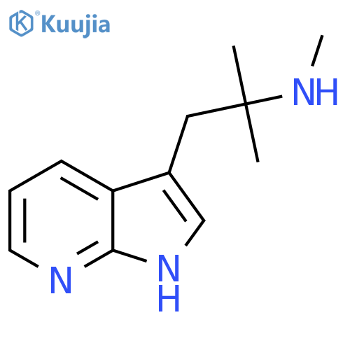 methyl(2-methyl-1-{1H-pyrrolo2,3-bpyridin-3-yl}propan-2-yl)amine structure