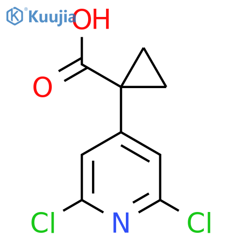 1-(2,6-dichloropyridin-4-yl)cyclopropane-1-carboxylic acid structure