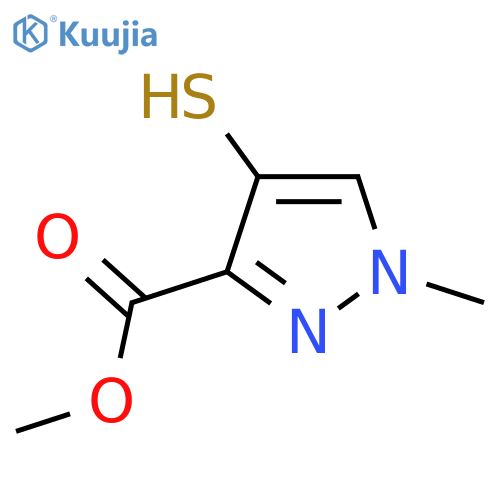 methyl 1-methyl-4-sulfanyl-1H-pyrazole-3-carboxylate structure