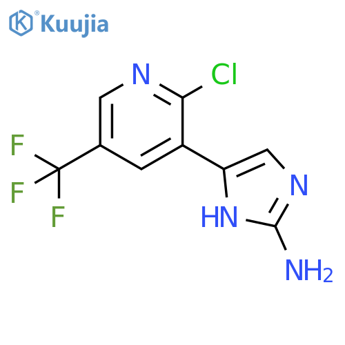 5-2-chloro-5-(trifluoromethyl)pyridin-3-yl-1H-imidazol-2-amine structure
