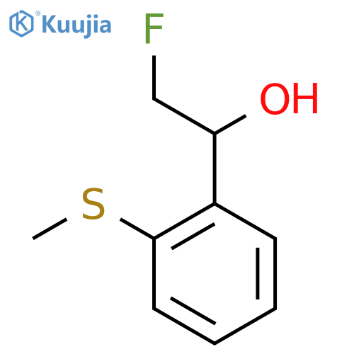 2-fluoro-1-2-(methylsulfanyl)phenylethan-1-ol structure