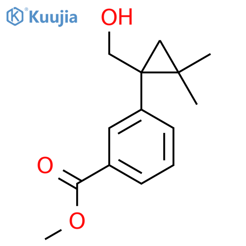 methyl 3-1-(hydroxymethyl)-2,2-dimethylcyclopropylbenzoate structure