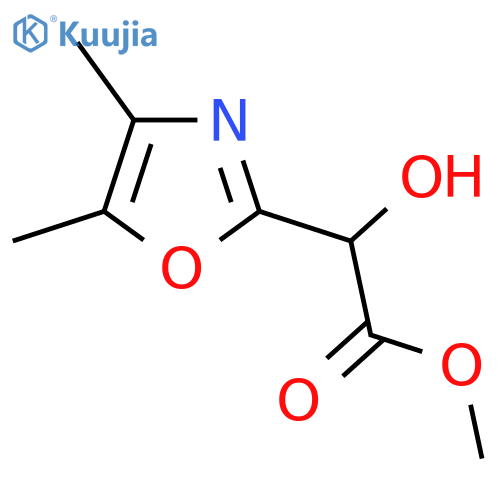 methyl 2-(dimethyl-1,3-oxazol-2-yl)-2-hydroxyacetate structure