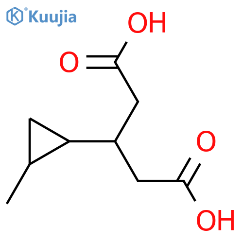 3-(2-methylcyclopropyl)pentanedioic acid structure
