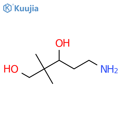 5-amino-2,2-dimethylpentane-1,3-diol structure
