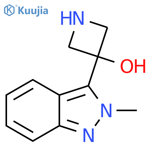 3-(2-methyl-2H-indazol-3-yl)azetidin-3-ol structure