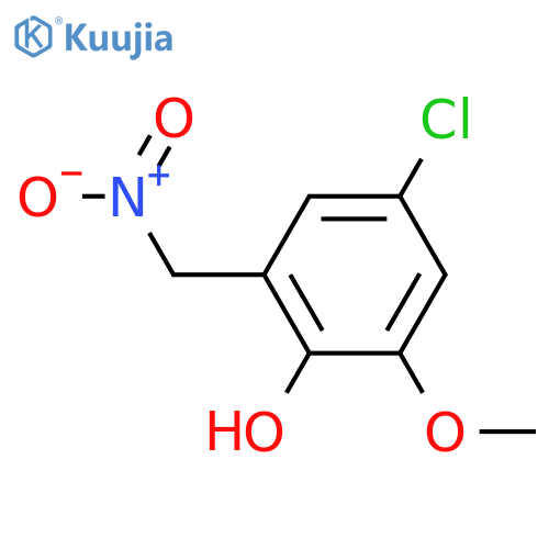 4-chloro-2-methoxy-6-(nitromethyl)phenol structure