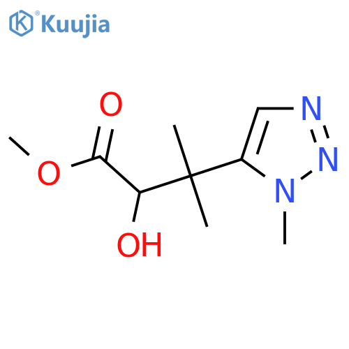 methyl 2-hydroxy-3-methyl-3-(1-methyl-1H-1,2,3-triazol-5-yl)butanoate structure