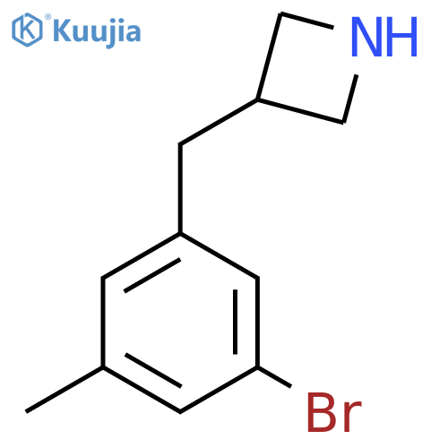 3-(3-bromo-5-methylphenyl)methylazetidine structure