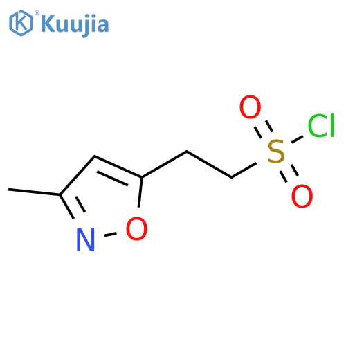 2-(3-methyl-1,2-oxazol-5-yl)ethane-1-sulfonyl chloride structure