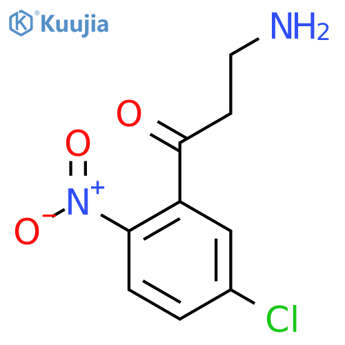 3-amino-1-(5-chloro-2-nitrophenyl)propan-1-one structure