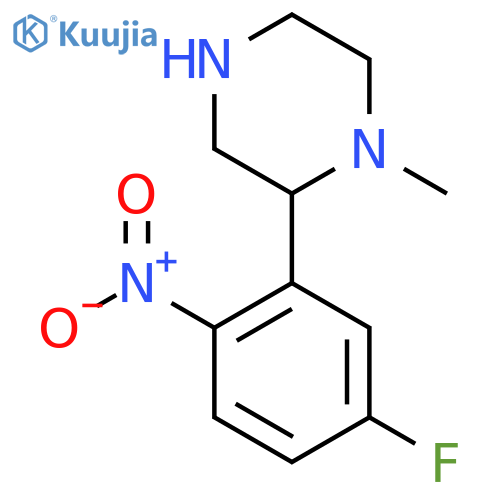 2-(5-fluoro-2-nitrophenyl)-1-methylpiperazine structure