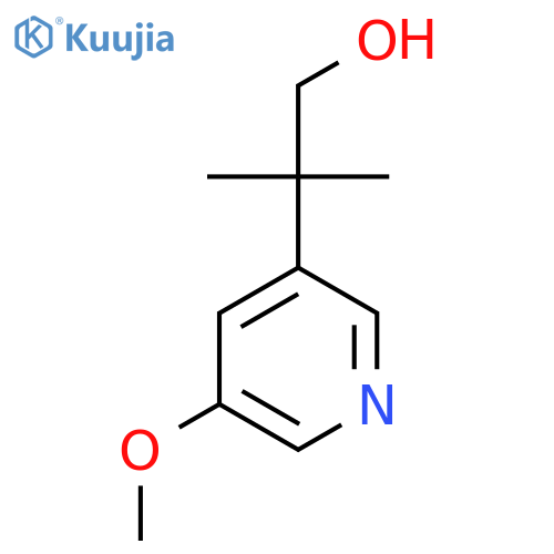 2-(5-methoxypyridin-3-yl)-2-methylpropan-1-ol structure