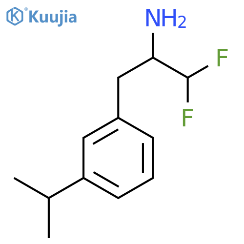 1,1-difluoro-3-3-(propan-2-yl)phenylpropan-2-amine structure