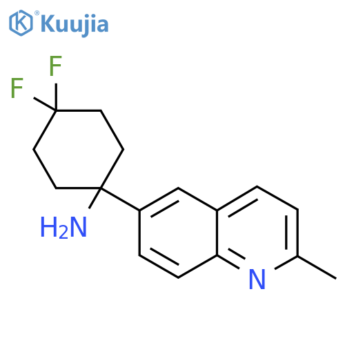 4,4-difluoro-1-(2-methylquinolin-6-yl)cyclohexan-1-amine structure