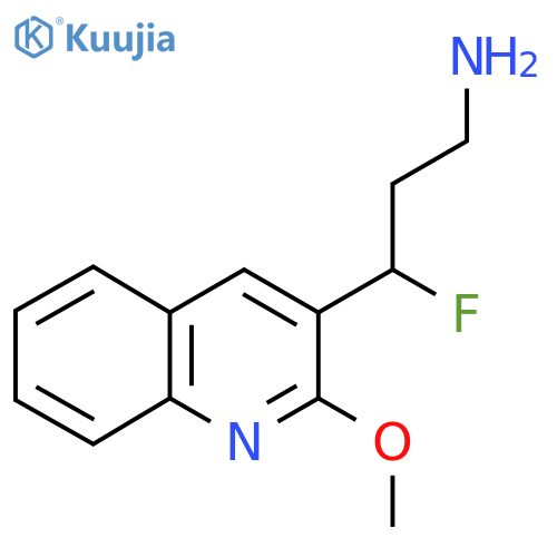 3-fluoro-3-(2-methoxyquinolin-3-yl)propan-1-amine structure