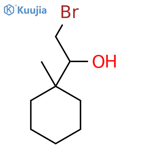 2-bromo-1-(1-methylcyclohexyl)ethan-1-ol structure
