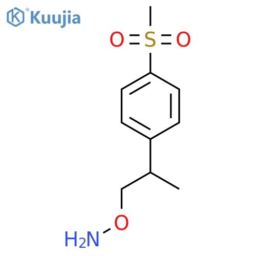 O-[2-(4-methanesulfonylphenyl)propyl]hydroxylamine structure