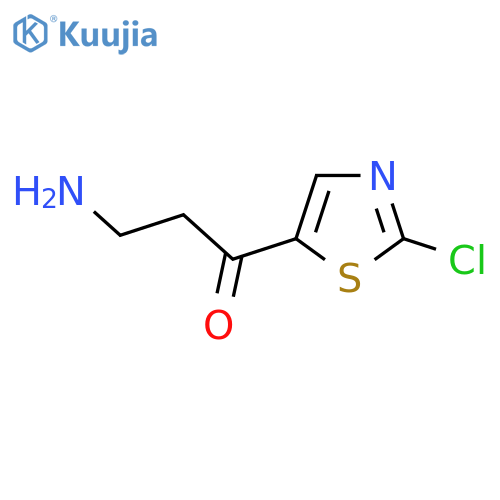 3-amino-1-(2-chloro-1,3-thiazol-5-yl)propan-1-one structure