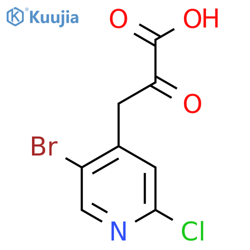 3-(5-bromo-2-chloropyridin-4-yl)-2-oxopropanoic acid structure