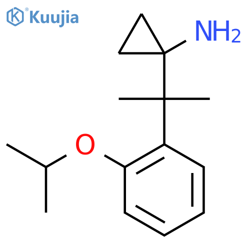 1-{2-2-(propan-2-yloxy)phenylpropan-2-yl}cyclopropan-1-amine structure