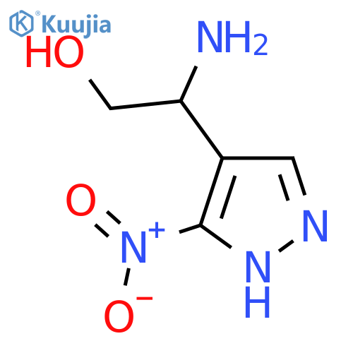 2-amino-2-(3-nitro-1H-pyrazol-4-yl)ethan-1-ol structure