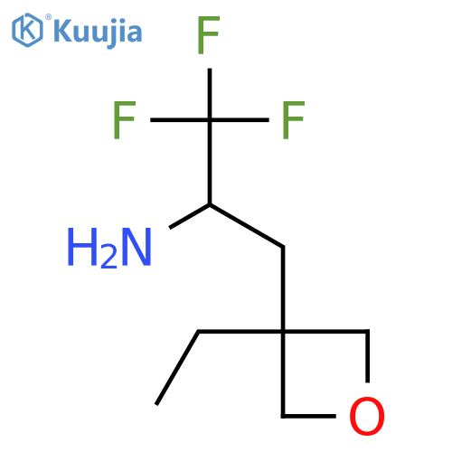 3-(3-ethyloxetan-3-yl)-1,1,1-trifluoropropan-2-amine structure
