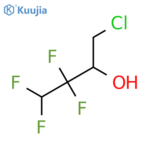 1-chloro-3,3,4,4-tetrafluorobutan-2-ol structure