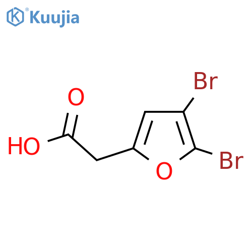 2-(4,5-dibromofuran-2-yl)acetic acid structure