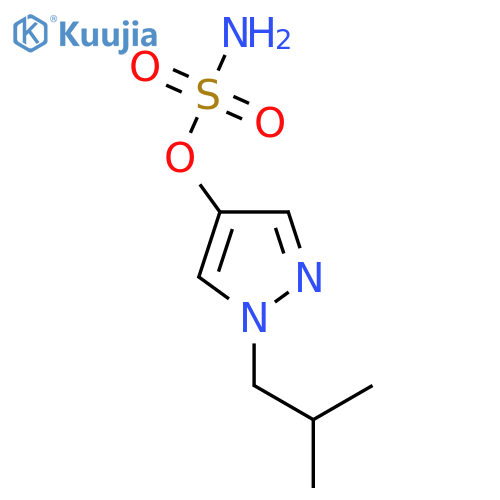 1-(2-methylpropyl)-1H-pyrazol-4-yl sulfamate structure