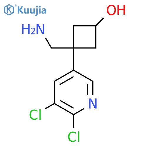3-(aminomethyl)-3-(5,6-dichloropyridin-3-yl)cyclobutan-1-ol structure