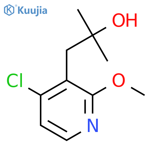 1-(4-chloro-2-methoxypyridin-3-yl)-2-methylpropan-2-ol structure