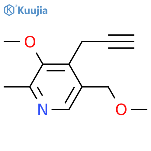 3-methoxy-5-(methoxymethyl)-2-methyl-4-(prop-2-yn-1-yl)pyridine structure