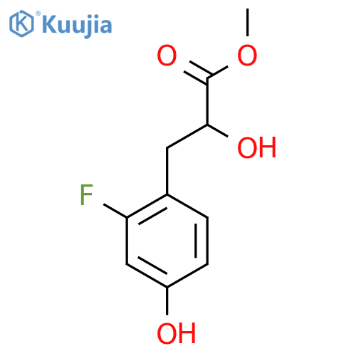 methyl 3-(2-fluoro-4-hydroxyphenyl)-2-hydroxypropanoate structure
