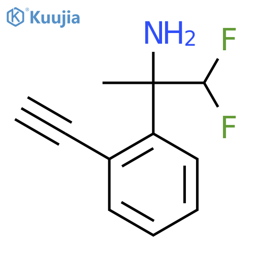 2-(2-ethynylphenyl)-1,1-difluoropropan-2-amine structure