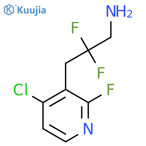 3-(4-chloro-2-fluoropyridin-3-yl)-2,2-difluoropropan-1-amine structure