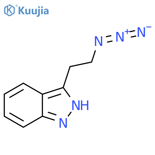 3-(2-azidoethyl)-1H-indazole structure