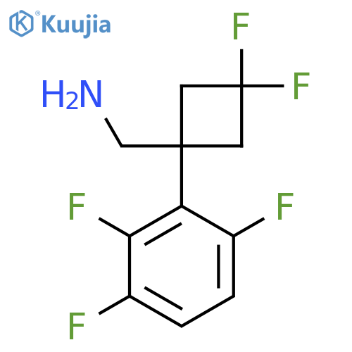 3,3-difluoro-1-(2,3,6-trifluorophenyl)cyclobutylmethanamine structure