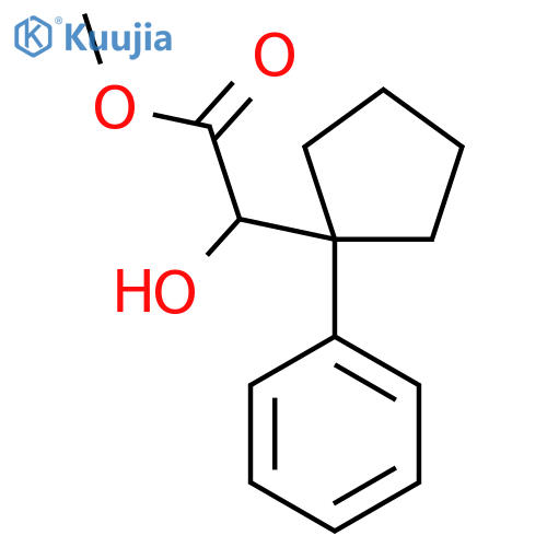methyl 2-hydroxy-2-(1-phenylcyclopentyl)acetate structure