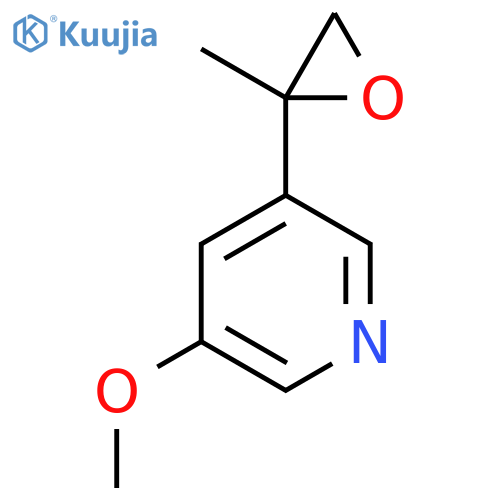 3-methoxy-5-(2-methyloxiran-2-yl)pyridine structure