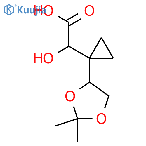 2-1-(2,2-dimethyl-1,3-dioxolan-4-yl)cyclopropyl-2-hydroxyacetic acid structure