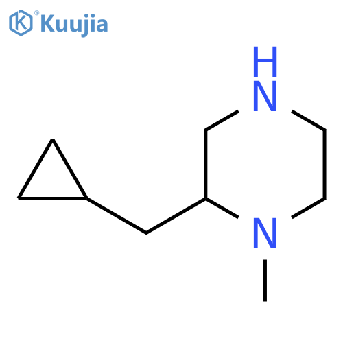 2-(cyclopropylmethyl)-1-methylpiperazine structure