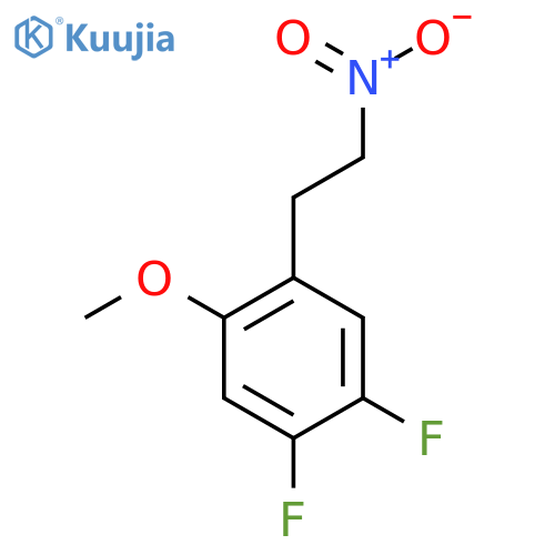 1,2-difluoro-4-methoxy-5-(2-nitroethyl)benzene structure