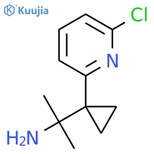 2-1-(6-chloropyridin-2-yl)cyclopropylpropan-2-amine structure